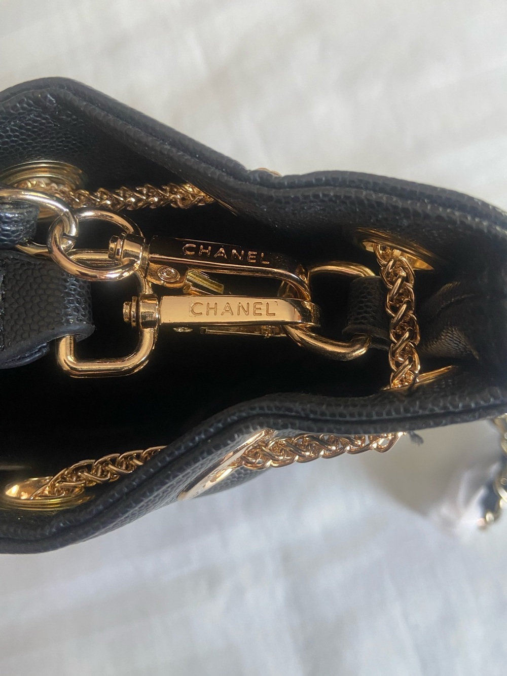 CHANEL VIP BEAUTE GIFT Crossbody Drawstring Bucket Bag with Gold Hardware - Picture 12 of 16